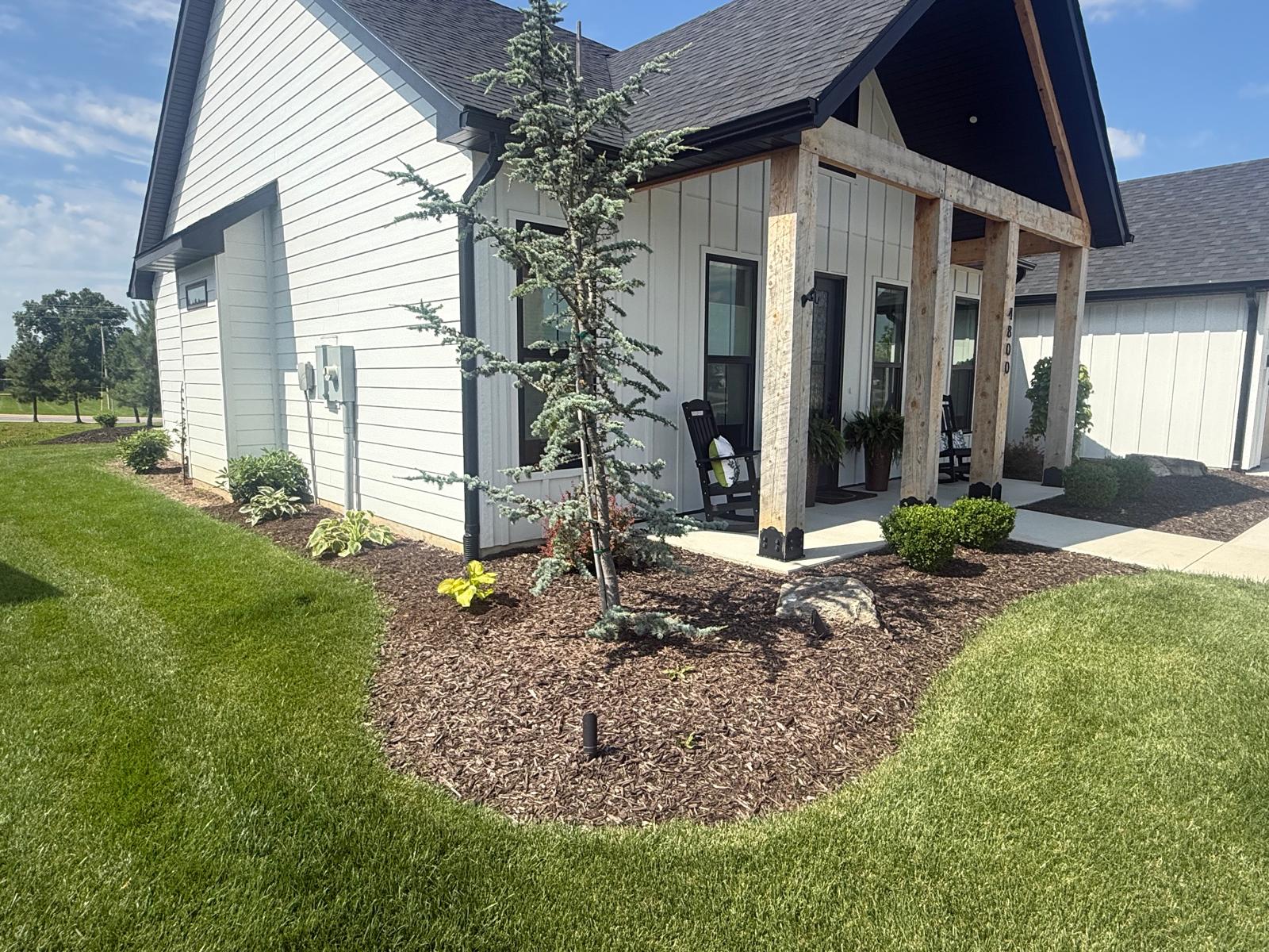 Landscaping work